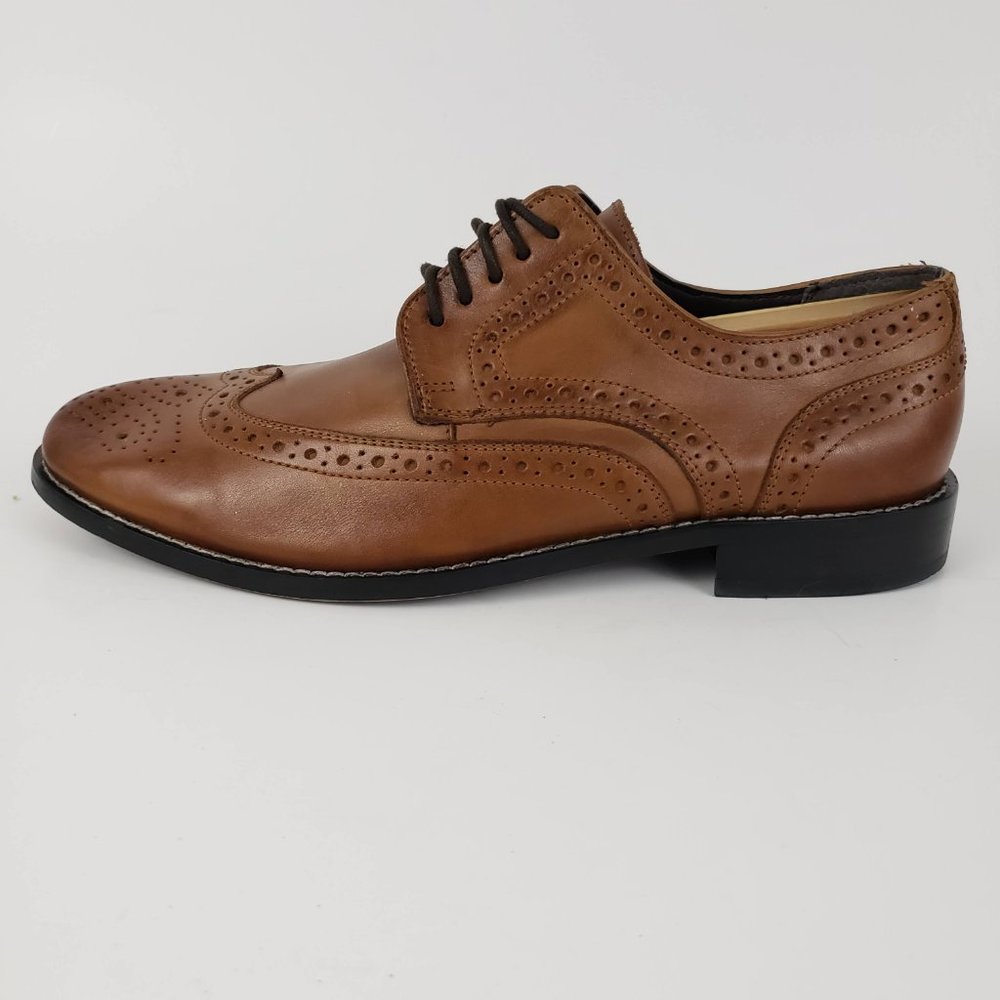 Nunn Bush Nelson Brown Wing Tip Oxfords